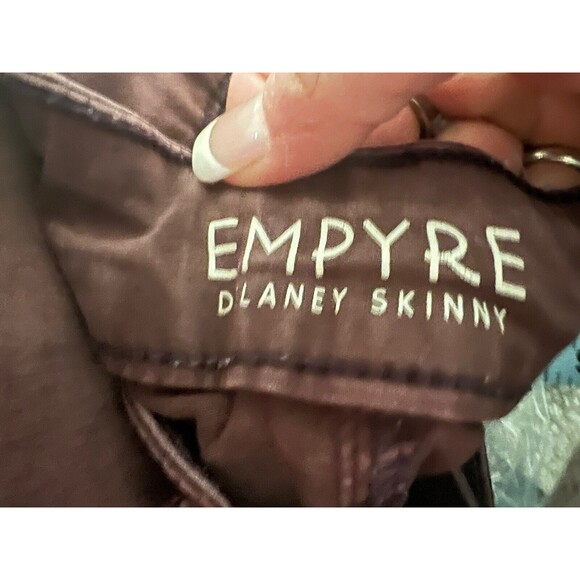 Empyre Delaney Womens Size 3 Maroon Low Rise Jeans Pants Stretch - Picture 6 of 8
